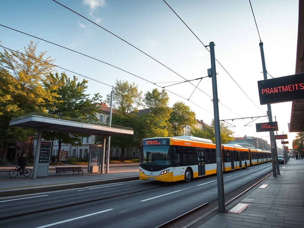 Zdjęcie utrudnień w ruchu podczas remontów dróg w Płońsku - znaki drogowe i pojazdy czekające w korku