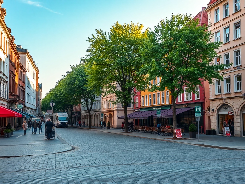 Mapa pokazująca infrastrukturę Płońska, z zaznaczonymi kluczowymi usługami.