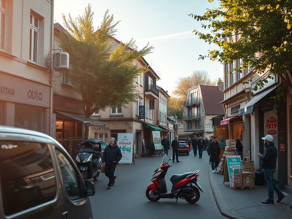 Autobus elektryczny i autobus spalinowy na tle nowoczesnej infrastruktury miejskiej w Płońsku